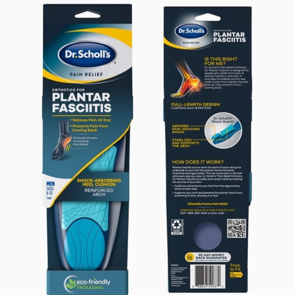 Dr. Scholl’s Plantar Fasciitis Pain Relief Orthotics, Men's Trim to Fit: 8-13 - Picture 4 of 16